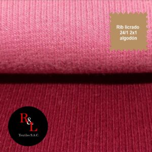 RIB LICRADO 24/1 2X1 ALGODÓN
